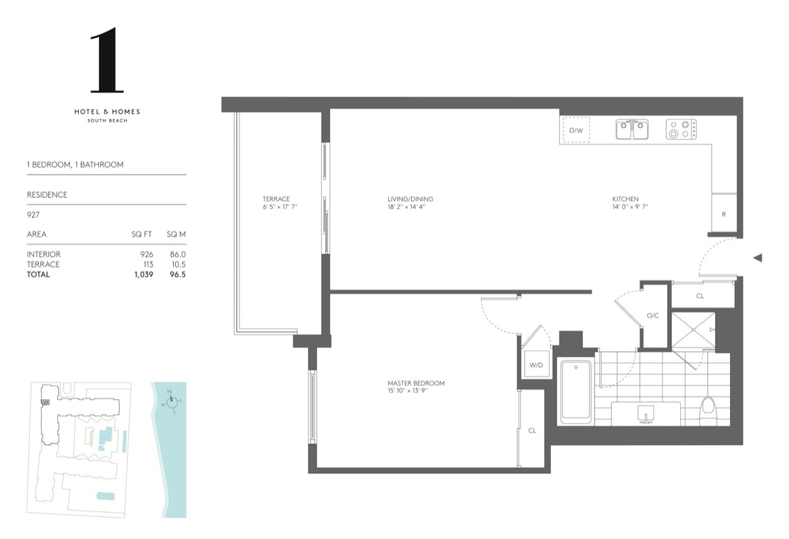 One Hotel South Beach Floorplans