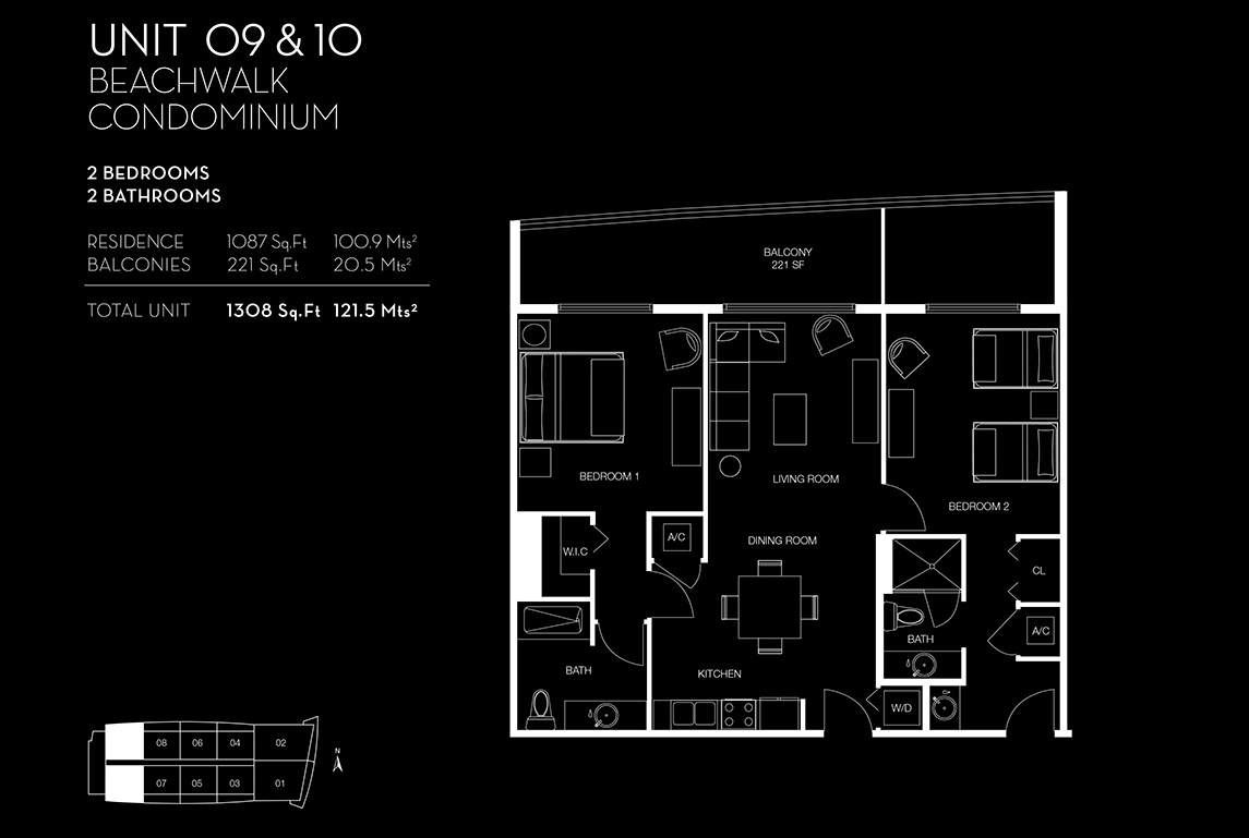 Beachwalk Floorplan Unit 09 10