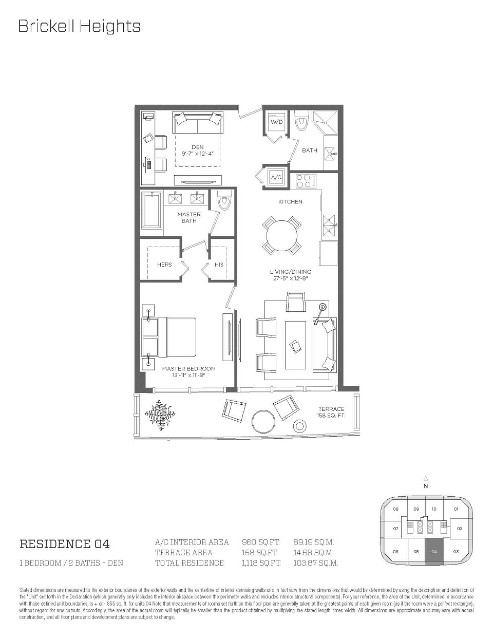 Brickell Heights Floorplans