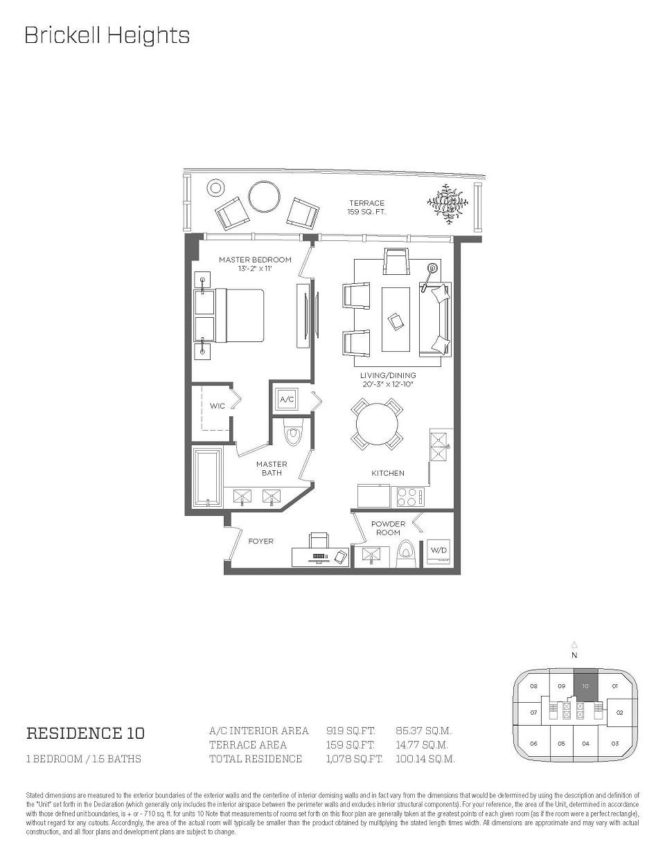 Brickell Heights Floorplans