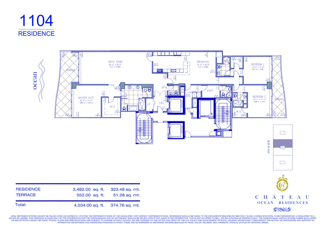 Chateau Ocean Residence 1104