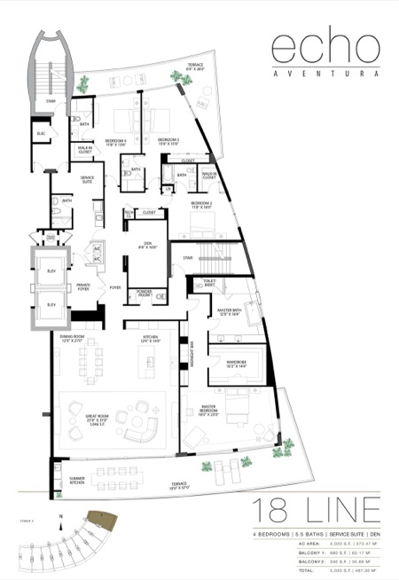 Echo Aventura Floorplan 18 line