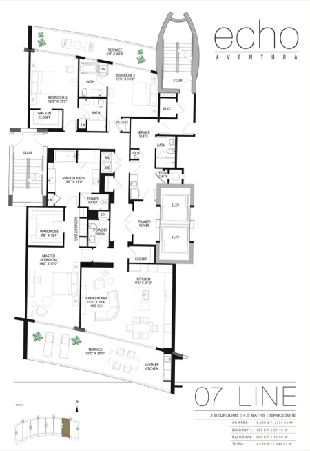 Echo Aventura Floorplan 7 line