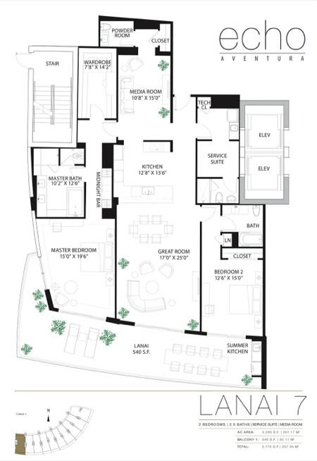 Echo Aventura Floorplan L 7line