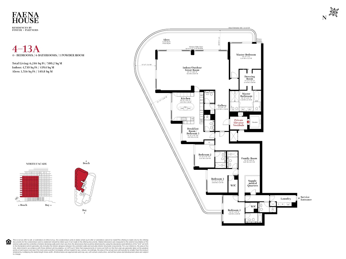 Faena House Floorplans