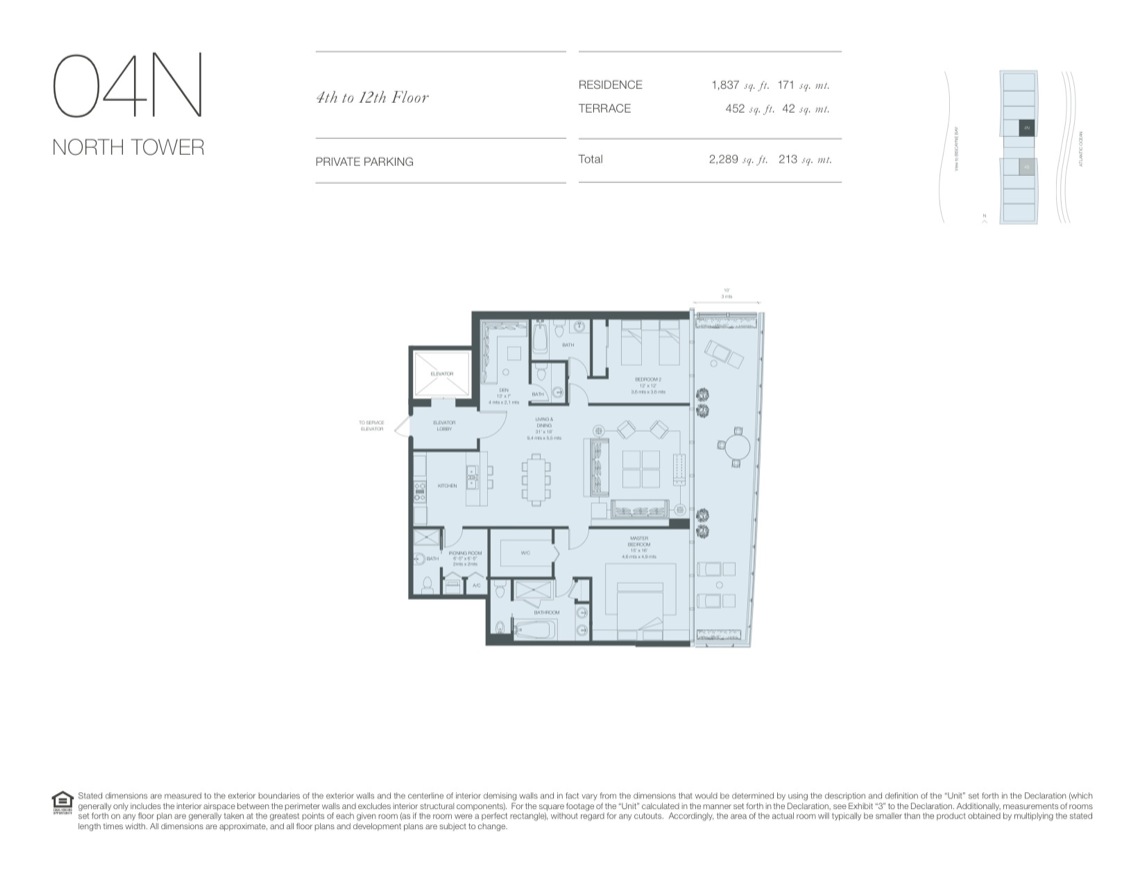 Oceana Key Biscayne Floorplan 14thfloor 04n