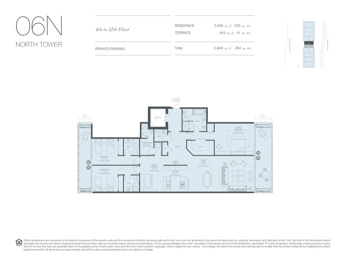 Oceana Key Biscayne Floorplan 14thfloor 06n