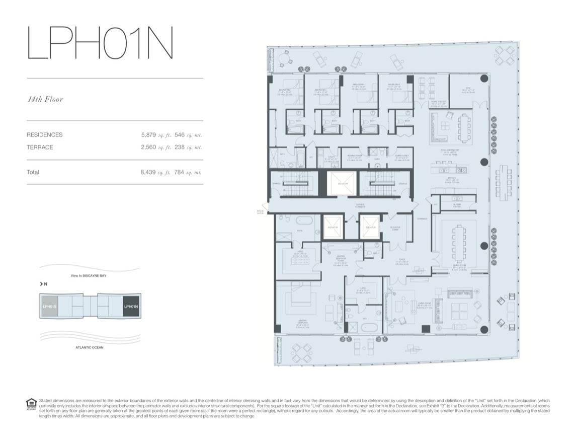 Oceana Key Biscayne Floorplan 14thfloor Lph01n