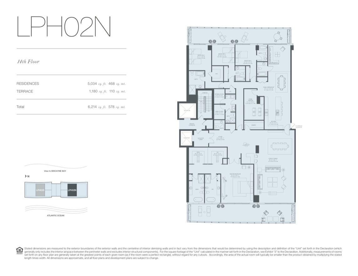 Oceana Key Biscayne Floorplan 14thfloor Lph02n