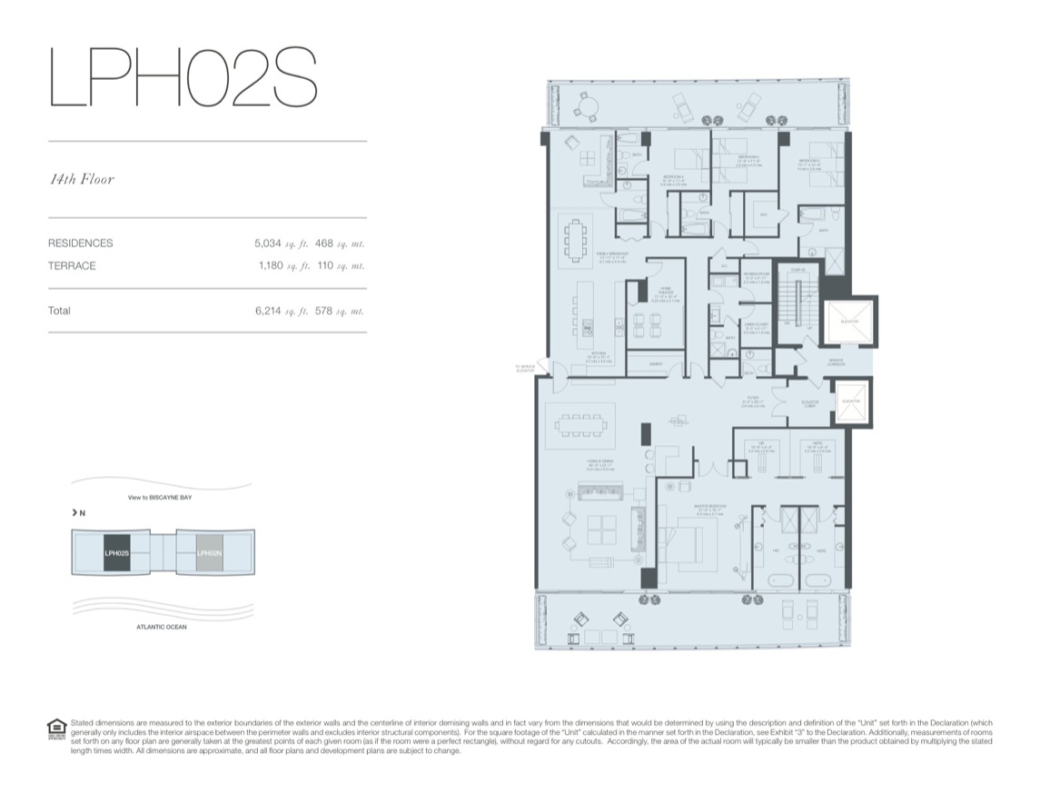 Oceana Key Biscayne Floorplan 14thfloor Lph02s