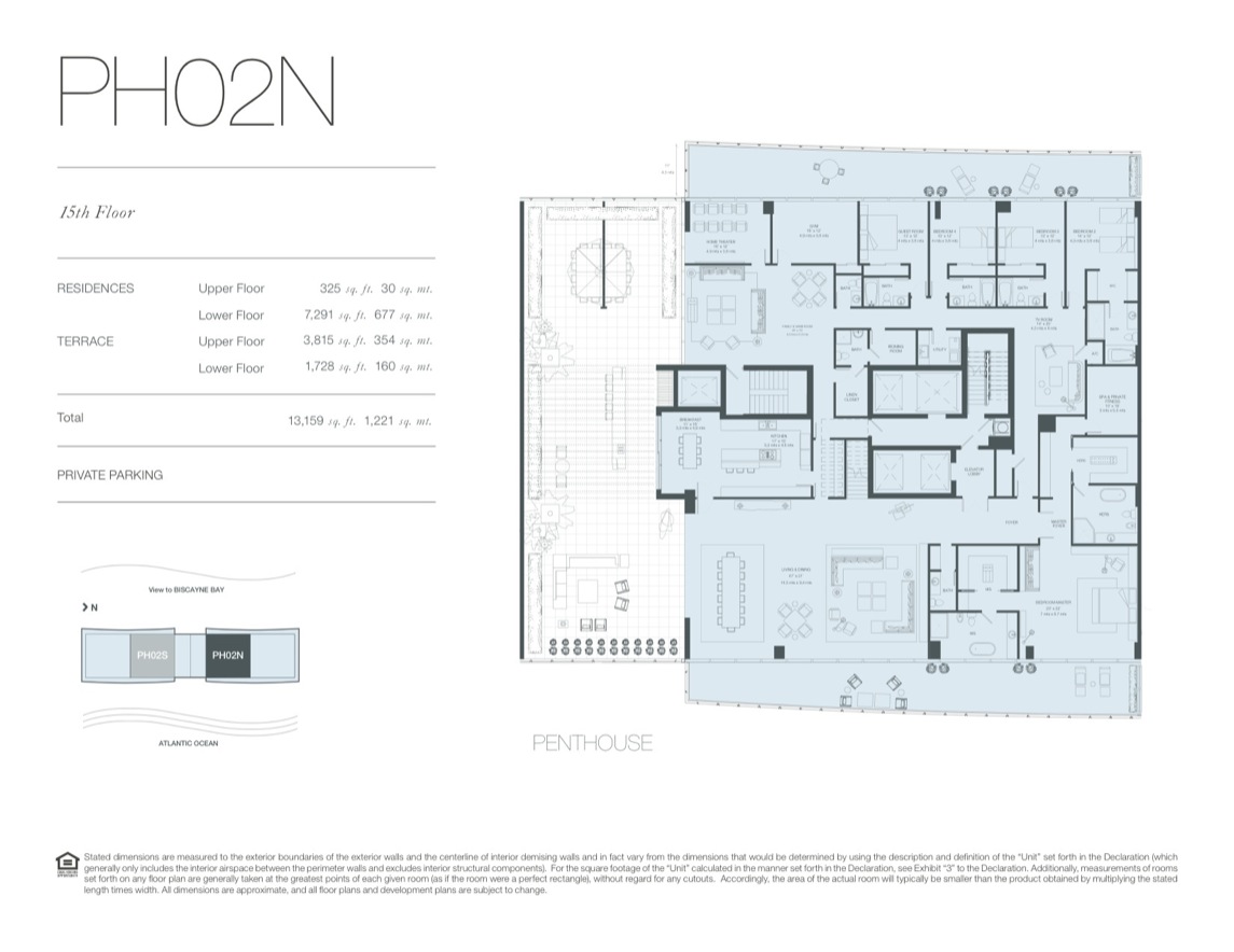 Oceana Key Biscayne Floorplan 15thfloor Ph02n