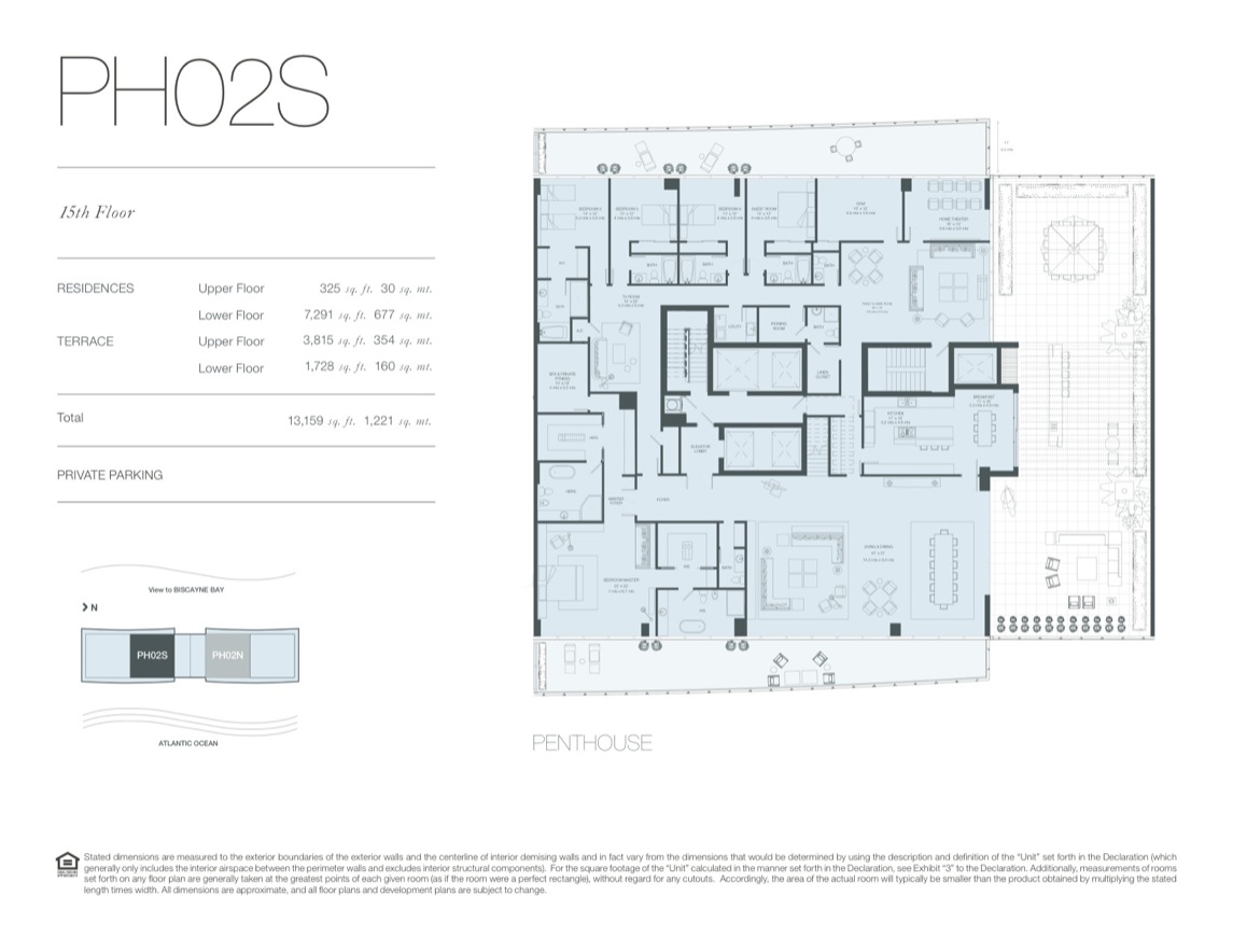 Oceana Key Biscayne Floorplan 15thfloor Ph02s