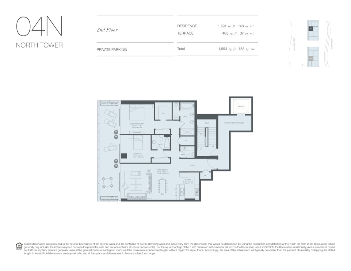 Oceana Key Biscayne Floorplan 2ndfloor 04n