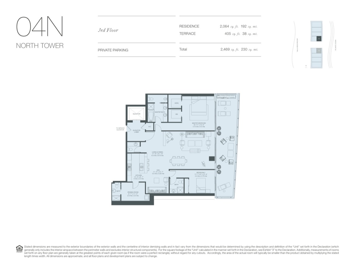 Oceana Key Biscayne Floorplan 3rdfloor 04n