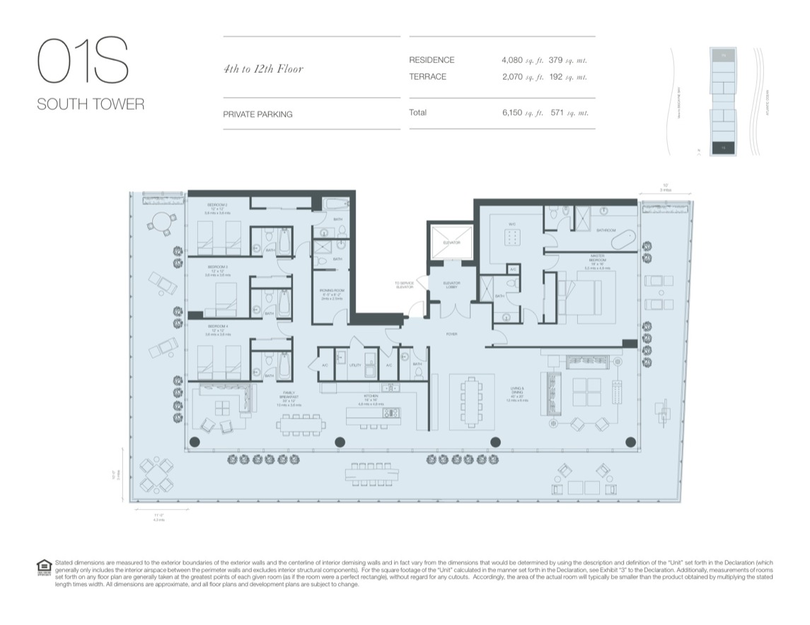 Oceana Key Biscayne Floorplan 4 12thfloor 01s