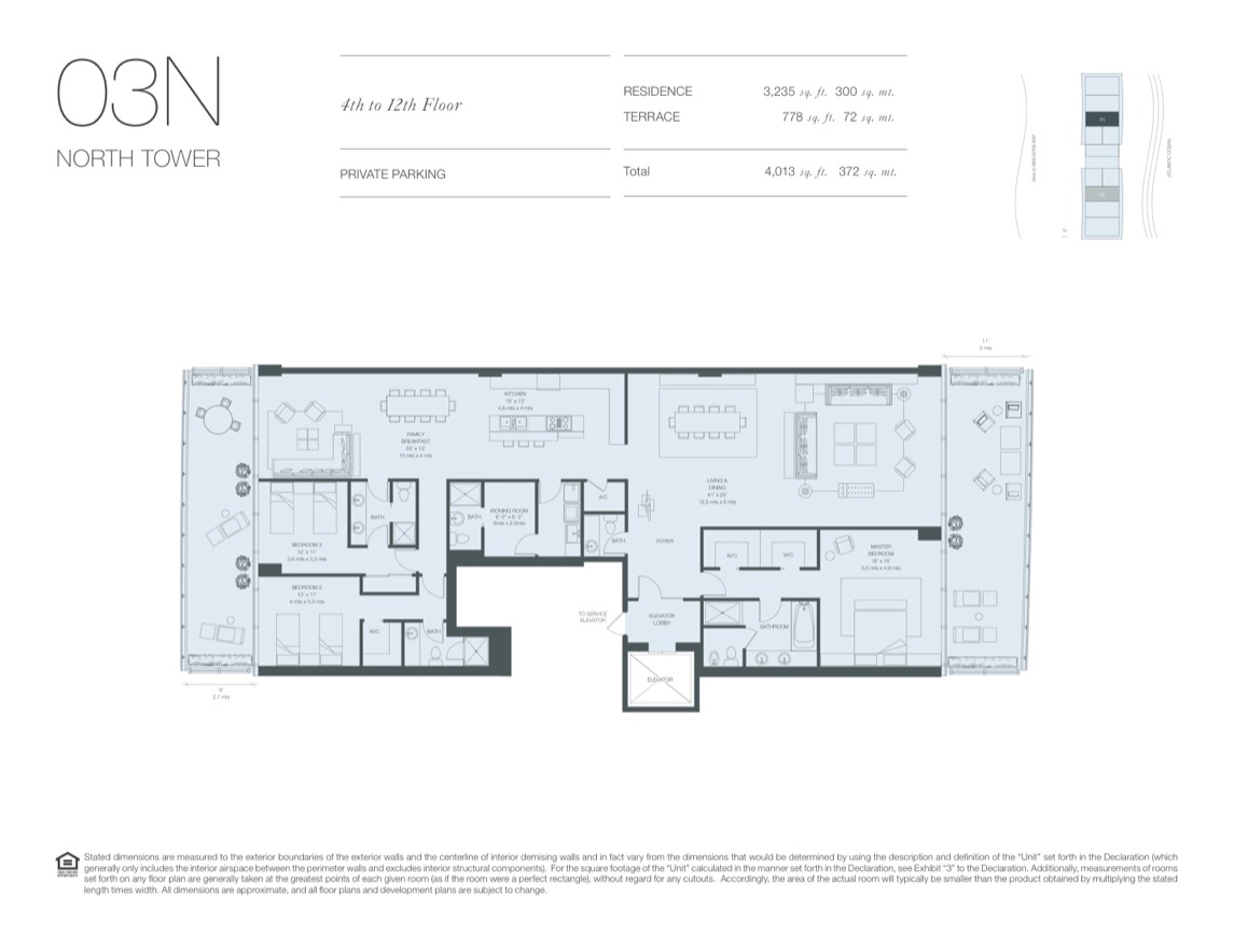 Oceana Key Biscayne Floorplan 4 12thfloor 03n