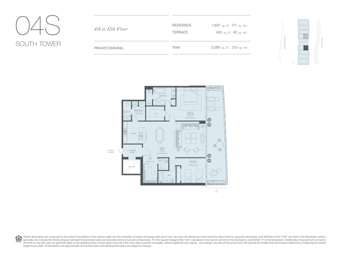 Oceana Key Biscayne Floorplan 4 12thfloor 04s