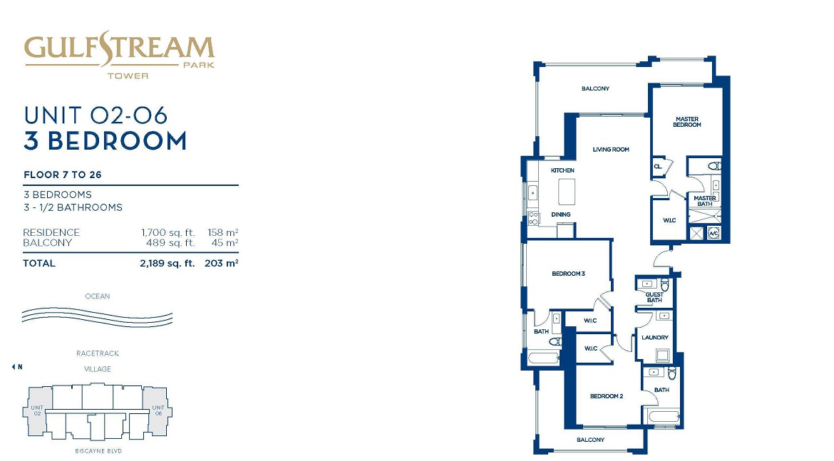 Gulfstream Park Tower Unit 02-06