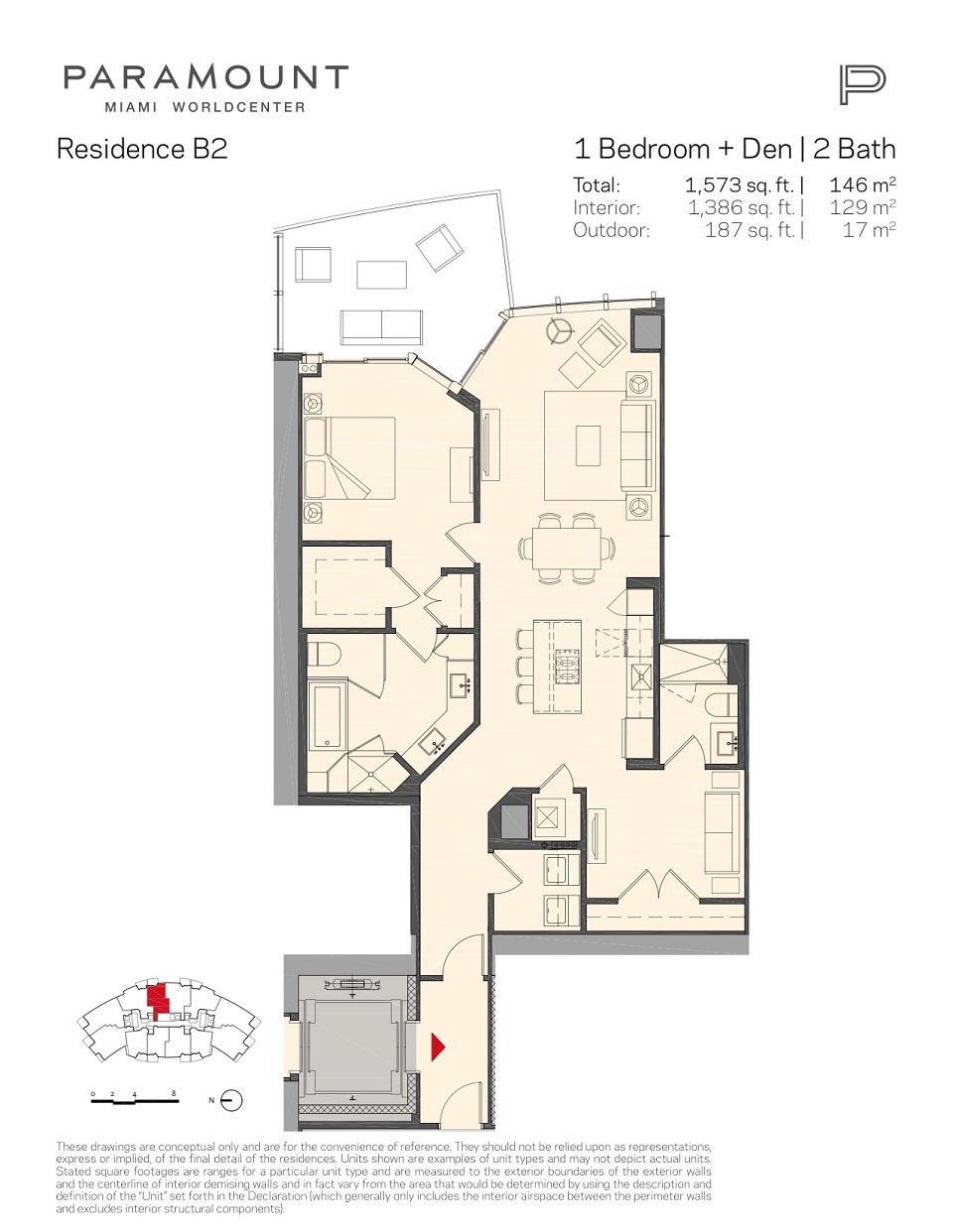 Paramount Miami Worldcenter Floorplan B2