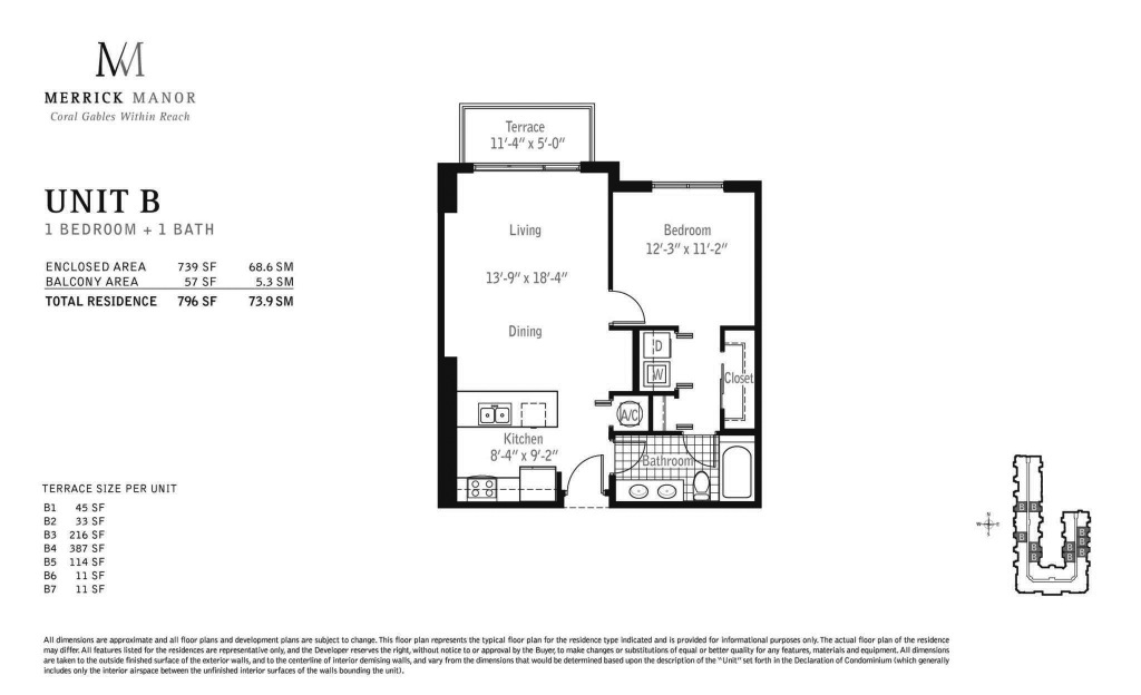 Floorplans Merrick Manor B Bedrooms