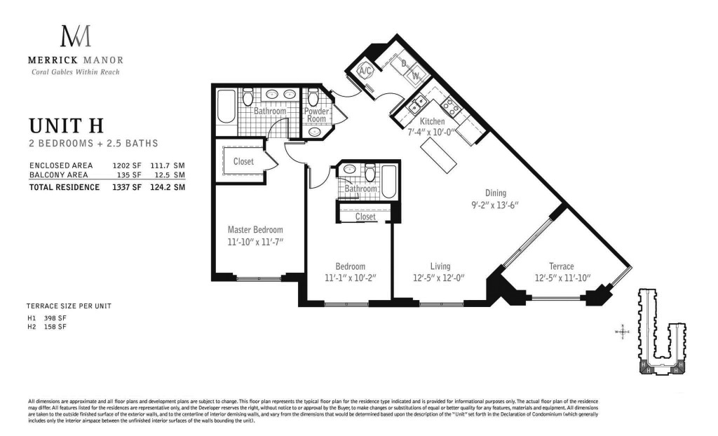 Floorplans Merrick Manor H Bedrooms