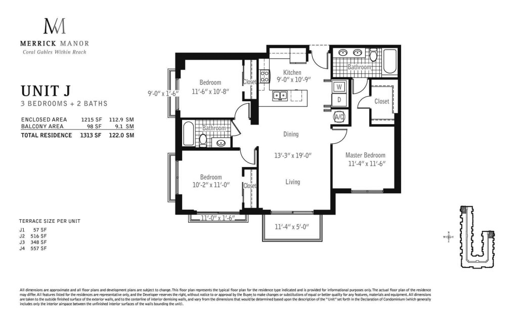 Floorplans Merrick Manor J Bedrooms