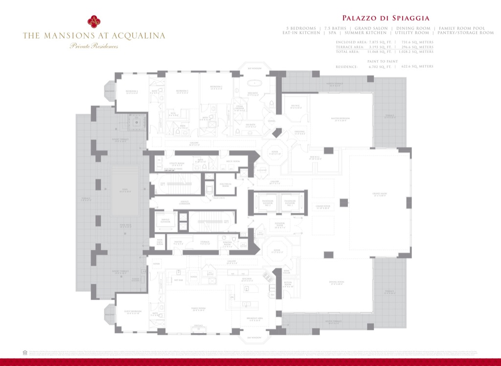 Masion at Acqualina Floorplans