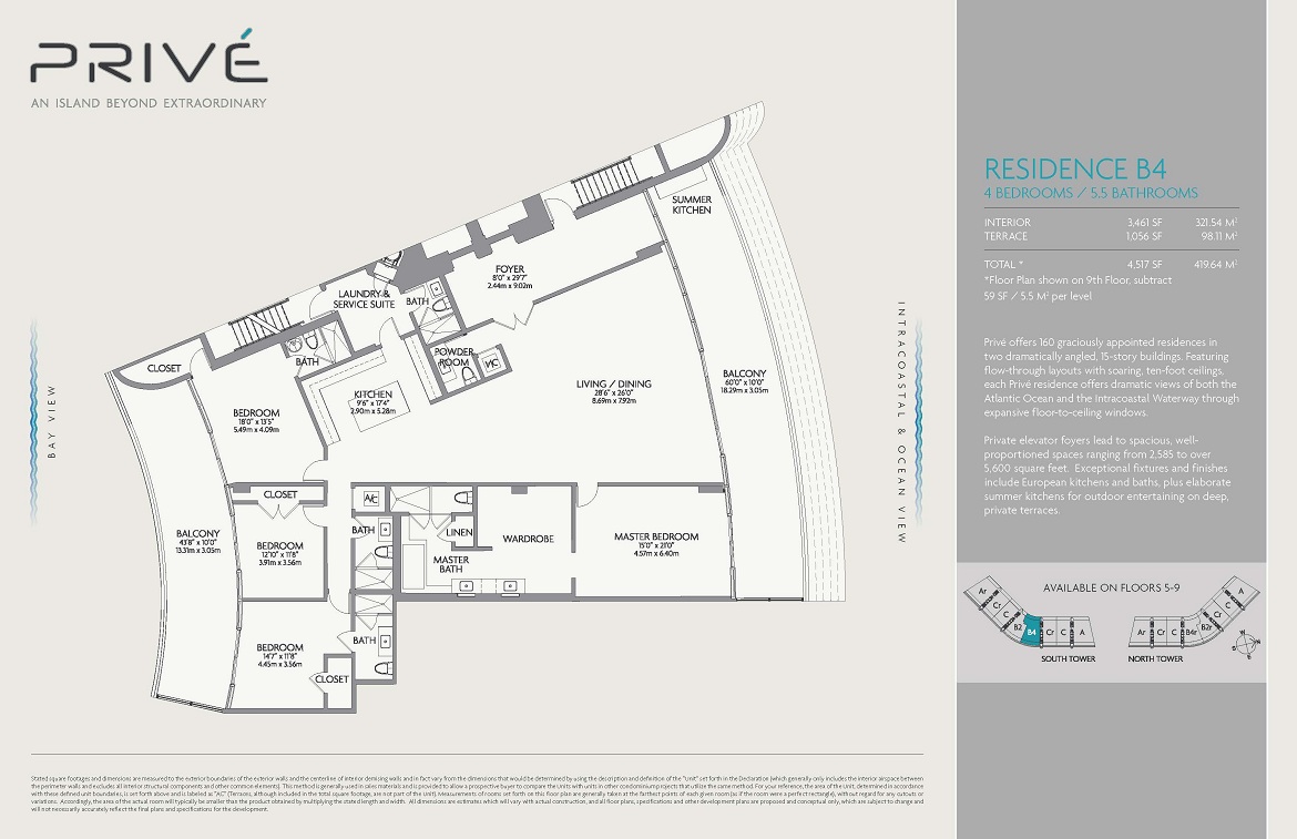 Prive Aventura Floorplans