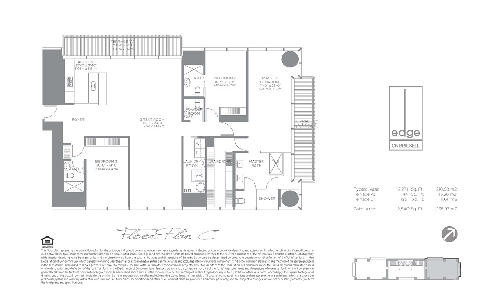 Edge on Brickell Floor Plan C